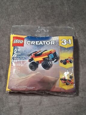 LEGO Creator 3-In-1 Mini Convertible Monster Truck 30691 55 Pieces Age 6+ NEW